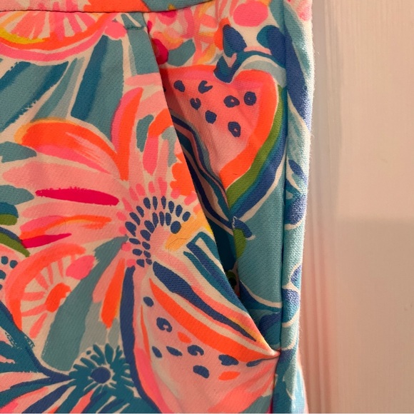 Lilly Pulitzer Callahan Knit Shorts NWT Tropical Punch 16 Plus Size - Picture 3 of 5